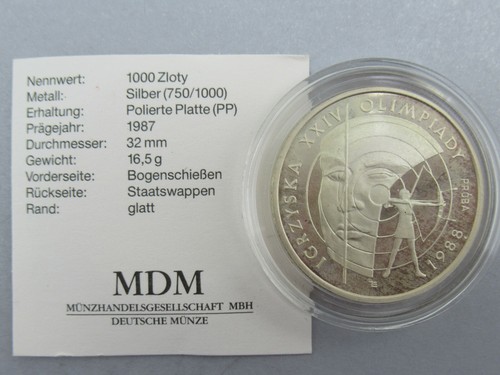 1000 zloty polen 1987 - 1000,