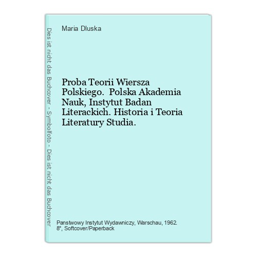 Proba teorii wiersza - teorii,