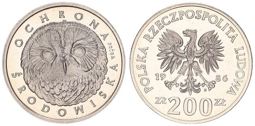 Polen 200 zloty 1986 polierte - 200,
