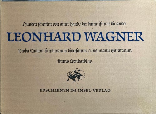 Leonhard wagner proba centum - wagner,