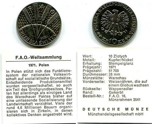 Zlotych polen 1971 - polen, cu-ni
