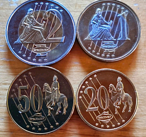 Vatikan euro kursmünzen set - vatikan, euro-kursmünzen