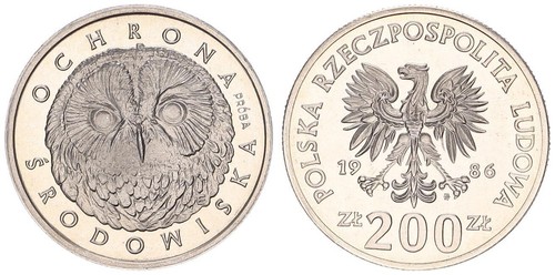 Polen 200 zloty 1986 ni - 200,