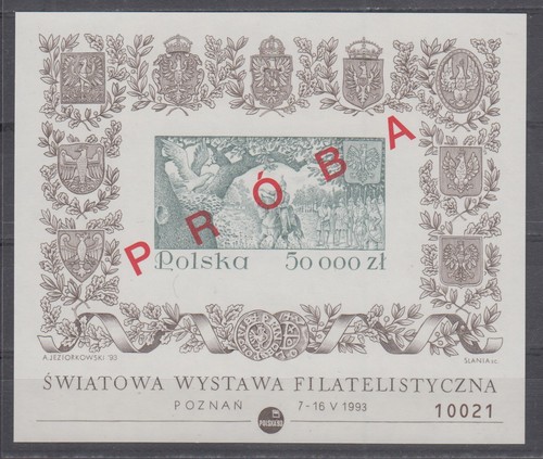 Polen minr 122 proba - minr., bl.